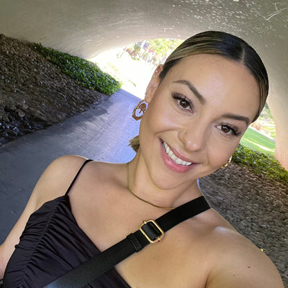 Oakland, California Bamboo Hoop earrings for women.