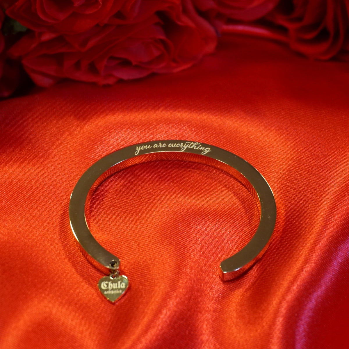 you are everything affirmation bangle. affirmation bracelet.